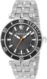  Shop Authentic Versace Greca Sport Quartz Black Dial Silver Steel Strap Watch For Men - VEZ300321 - Luxxuri