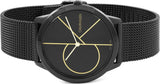  Shop Authentic Calvin Klein Minimal Black Dial Black Mesh Bracelet Watch for Men - K3M214X1 - Luxxuri