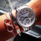  Shop Authentic Michael Kors Ritz White Dial Silver Stainless Steel Strap Watch for Women - MK5020 - Luxxuri