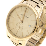  Shop Authentic Burberry The Classic Gold Dial Gold Steel Strap Watch for Men - BU10006 - Luxxuri