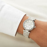  Shop Authentic Michael Kors Parker Silver Dial Silver Steel Strap Watch for Women - MK5615 - Luxxuri