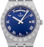  Shop Authentic Tudor Royal Automatic Blue Dial Silver Steel Strap Watch for Men - M28600-0005 - Luxxuri