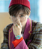  Shop Authentic Gucci G Timeless Floral Turquoise Dial Turquoise Leather Strap Watch For Women - YA1264085 - Luxxuri