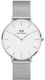  Shop Authentic Daniel Wellington Petite Sterling Quartz White Dial Silver Mesh Bracelet Watch For Men - DW00100306 - Luxxuri