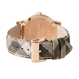  Shop Authentic Burberry The City Rose Gold Dial Brown Leather Strap Watch for Women - BU9040 - Luxxuri