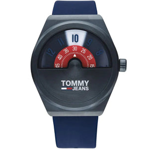  Shop Authentic Tommy Hilfiger Monogram Pop Quartz Blue Dial Blue Silicone Strap Watch For Men - 1791775 - Luxxuri