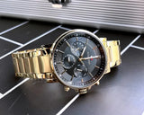  Shop Authentic Tommy Hilfiger Tyson Chronograph Black Dial Gold Steel Strap Watch For Men - 1710589 - Luxxuri