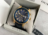  Shop Authentic Guess Pinnacle Chronograph Quartz Blue Dial Blue Leather Strap Watch For Men - W0673G2 - Luxxuri