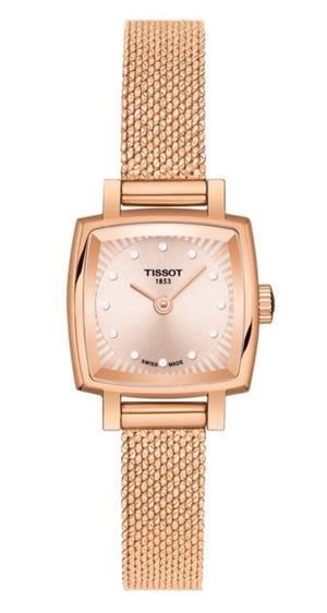  Shop Authentic Tissot Lovely Square Lady Quartz Rose Gold Dial Rose Gold Mesh Bracelet Watch For Women - T058.109.33.456.00 - Luxxuri
