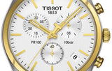  Shop Authentic Tissot T Sport PR 100 Chronograph White Dial Two Tone Steel Strap Watch For Men - T101.417.22.031.00 - Luxxuri