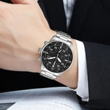  Shop Authentic Citizen Eco Drive Chronograph Black Dial Silver Steel Strap Watch For Men - CA0690-88E - Luxxuri