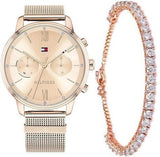  Shop Authentic Tommy Hilfiger Blake Quartz Gold Dial Gold Mesh Bracelet Watch for Women - 1782303 - Luxxuri
