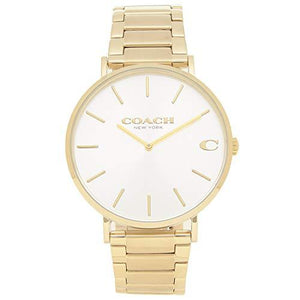 Coach Charles Silver Dial Gold Steel Strap Watch for Men - 14602430