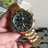  Shop Authentic Fossil Bannon Multifunction Chronograph Green Dial Gold Steel Strap Watch for Men - BQ2493 - Luxxuri