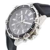  Shop Authentic Fossil Garrett Chronograph Black Dial Black Rubber Strap Watch for Men - FS5624 - Luxxuri
