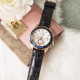  Shop Authentic Guess Pinnacle Chronograph White Dial Blue Leather Strap Watch For Men - W0673G6 - Luxxuri