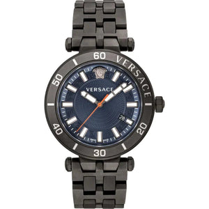  Shop Authentic Versace Greca Sport Quartz Black Dial Black Steel Strap Watch For Men - VEZ300621 - Luxxuri