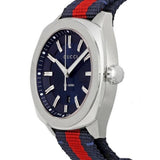  Shop Authentic Gucci GG2570 Quartz Blue Dial Blue & Red Nylon Strap Watch For Men - YA142304 - Luxxuri