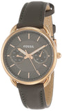  Shop Authentic Fossil Tailor Grey Dial Grey Leather Strap Watch for Women - ES3913 - Luxxuri