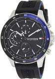  Shop Authentic Tommy Hilfiger Bank Quartz Black Dial Black Rubber Strap Watch for Men - 1791724 - Luxxuri