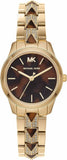  Shop Authentic Michael Kors Runway Mercer Analog Brown Dial Gold Steel Strap Watch For Women - MK6855 - Luxxuri