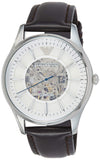  Shop Authentic Emporio Armani Meccanico White Dial Brown Leather Strap Watch For Men - AR1946 - Luxxuri