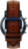  Shop Authentic Fossil Neutra Chronograph Blue Dial Brown Leather Strap Watch for Men - FS5791 - Luxxuri