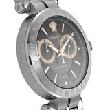  Shop Authentic Versace Aion Chronograph Black Dial Silver Steel Strap Watch For Men - VE1D01019 - Luxxuri