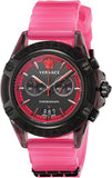  Shop Authentic Versace Icon Active Chronograph Quartz Black Dial Pink Rubber Strap Watch For Men - VEZ700221 - Luxxuri