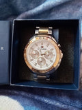  Shop Authentic Tommy Hilfiger Hudson Chronograph White Dial Two Tone Steel Strap Watch For Men - 1791226 - Luxxuri