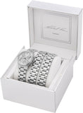  Shop Authentic Michael Kors Runway 18K Rhodium Plated Triple Wrap Silver Dial Silver Steel Strap Watch for Women - MK7451 - Luxxuri