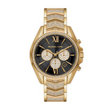  Shop Authentic Michael Kors Whitney Chronograph Black Dial Gold Steel Strap Watch for Women - MK7224 - Luxxuri