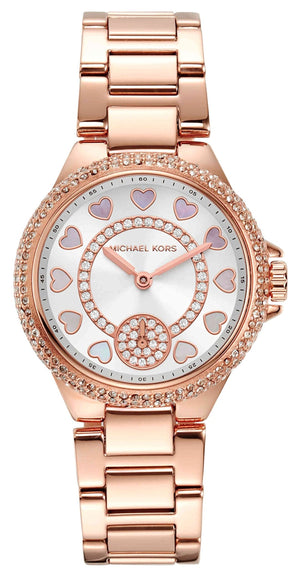  Shop Authentic Michael Kors Camille Multifunction White Dial Rose Gold Steel Strap Watch For Women  - MK4700 - Luxxuri