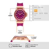  Shop Authentic Michael Kors Everest Pave Crystals Pink Dial Pink Rubber Strap Watch for Women - MK7441 - Luxxuri
