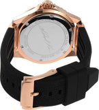  Shop Authentic Michael Kors Everest Analog Rose Gold Dial Black Silicone Strap Watch For Women - MK7358 - Luxxuri