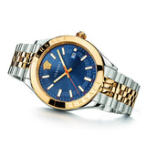  Shop Authentic Versace Hellenyium Quartz Blue Dial Two Tone Steel Strap Watch For Men - VEVK00520 - Luxxuri