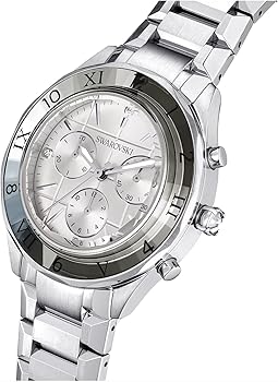  Shop Authentic Swarovski Dextera Chronograph Silver Dial Silver Steel Strap Watch for Women - 5641297 - Luxxuri