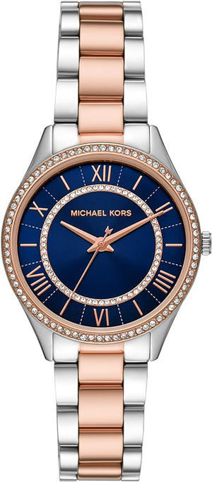  Shop Authentic Michael Kors Lauryn Quartz Blue Dial Two Tone Steel Strap Watch For Women - MK3929 - Luxxuri