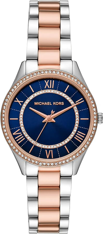  Shop Authentic Michael Kors Lauryn Quartz Blue Dial Two Tone Steel Strap Watch For Women - MK3929 - Luxxuri