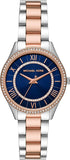 Shop Authentic Michael Kors Lauryn Quartz Blue Dial Two Tone Steel Strap Watch For Women - MK3929 - Luxxuri