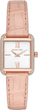  Shop Authentic Michael Kors Lake Quartz White Dial Pink Leather Strap Watch For Women - MK2763 - Luxxuri