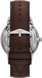  Shop Authentic Fossil Neutra Automatic Skeleton White Dial Brown Leather Strap Watch for Men - ME3184 - Luxxuri