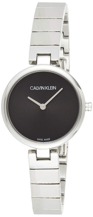  Shop Authentic Calvin Klein Authentic Black Dial Silver Steel Strap Watch for Women - K8G23141 - Luxxuri
