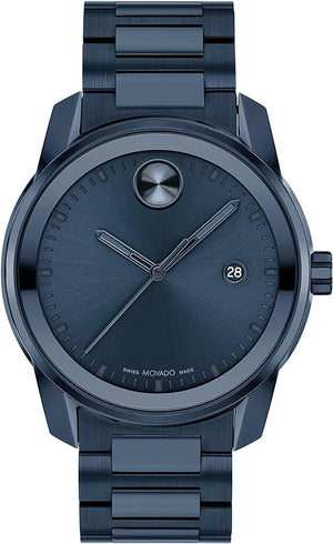  Shop Authentic Movado Bold Verso Blue Dial Blue Steel Strap Watch for Men - 3600862 - Luxxuri