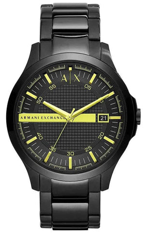  Shop Authentic Armani Exchange Hampton Black Dial Black Steel Strap Watch For Men - AX2407 - Luxxuri