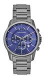  Shop Authentic Armani Exchange Banks Chronograph Blue Dial Grey Steel Strap Watch For Men - AX1731 - Luxxuri
