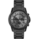  Shop Authentic Armani Exchange Chronograph Black Dial Black Steel Strap Watch For Men - AX7140 - Luxxuri