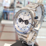  Shop Authentic Maserati Circuito Chronograph Silver Dial Silver Steel Strap Watch For Men - R8873627005 - Luxxuri