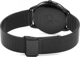  Shop Authentic Calvin Klein Minimal Black Dial Black Mesh Bracelet Watch for Men - K3M224B1 - Luxxuri