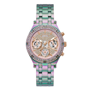  Shop Authentic Guess Heiress Multifunction Diamonds Purple Dial Purple Steel Strap Watch for Women - GW0440L3 - Luxxuri